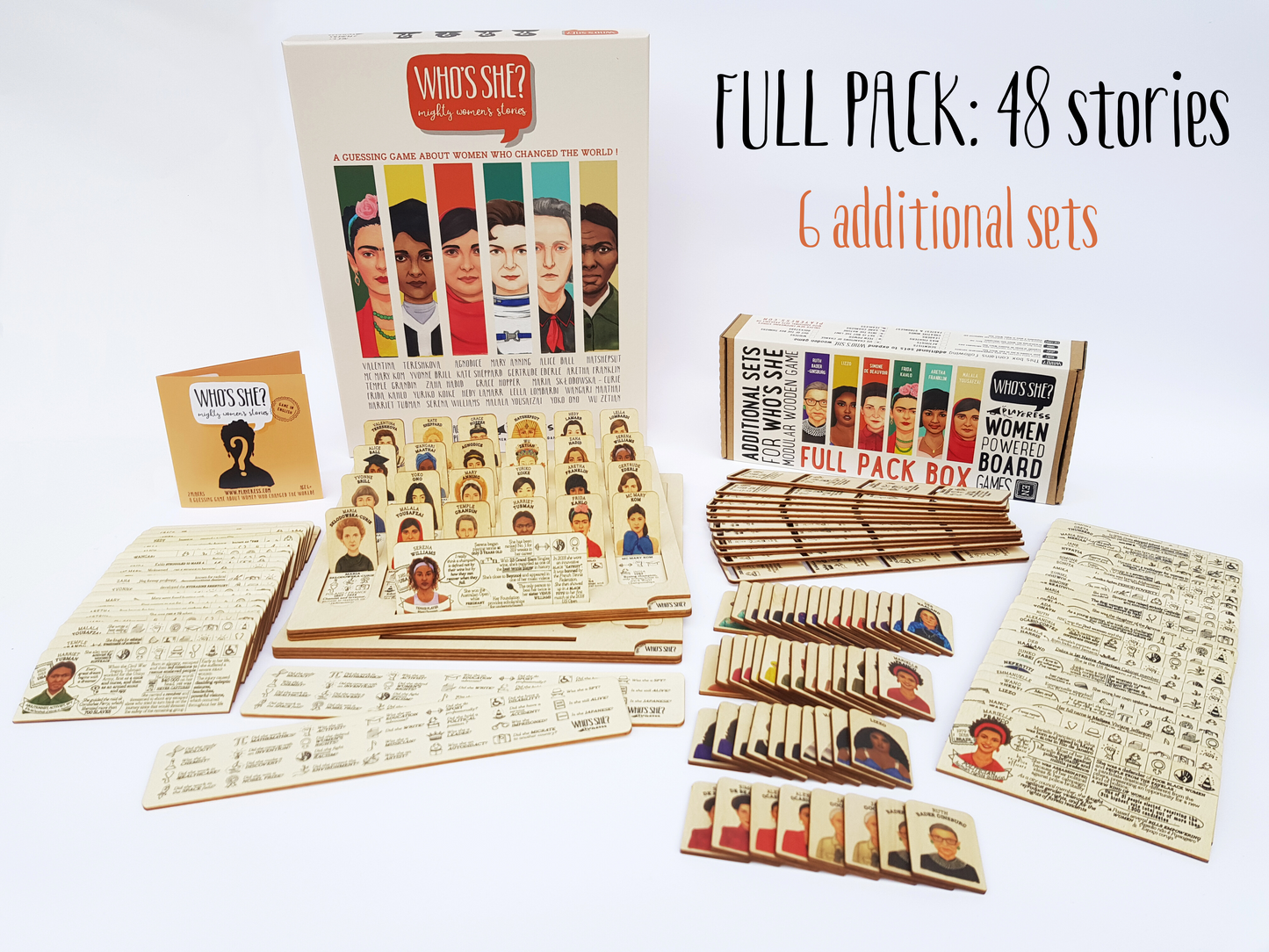 ๐  WHO'S SHE? wooden modular game