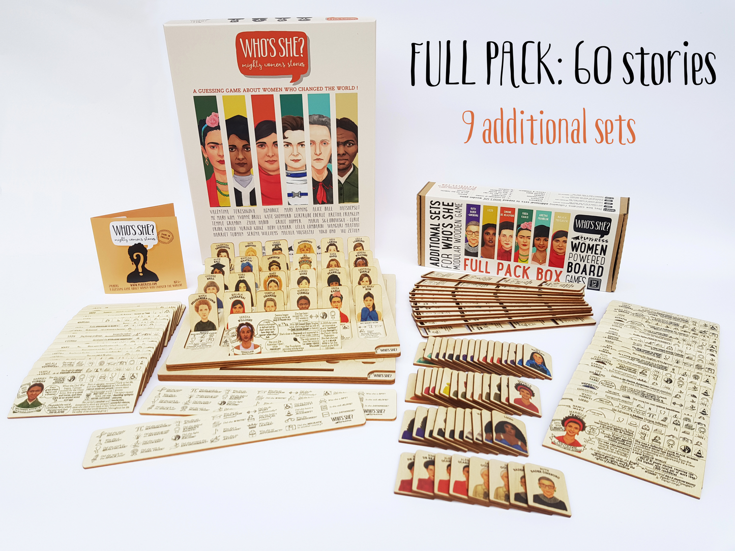๐  WHO'S SHE? wooden modular game