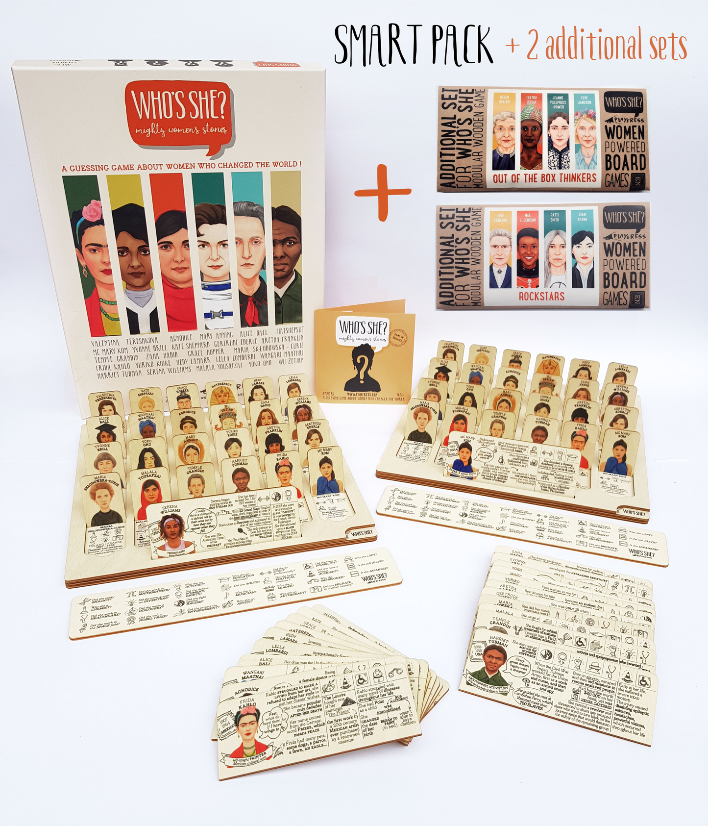 ๐  WHO'S SHE? wooden modular game