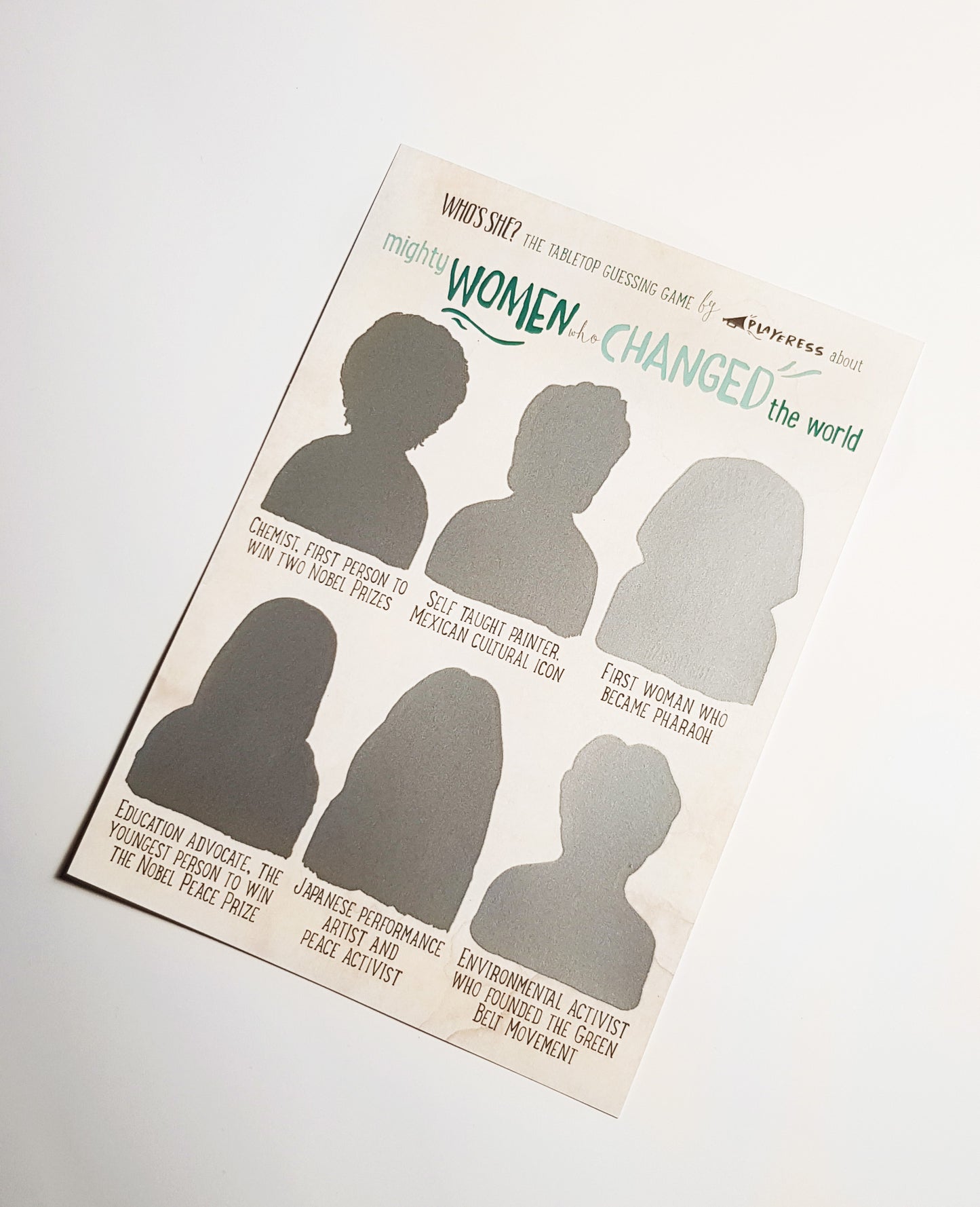 ¡Tarjeta para rascar con 6 mujeres extraordinarias!