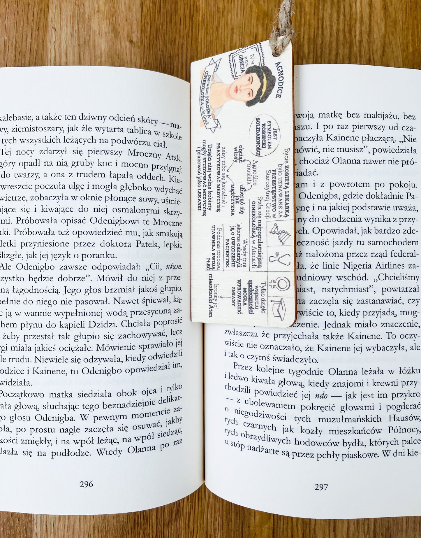 HERSTORY wooden bookmark