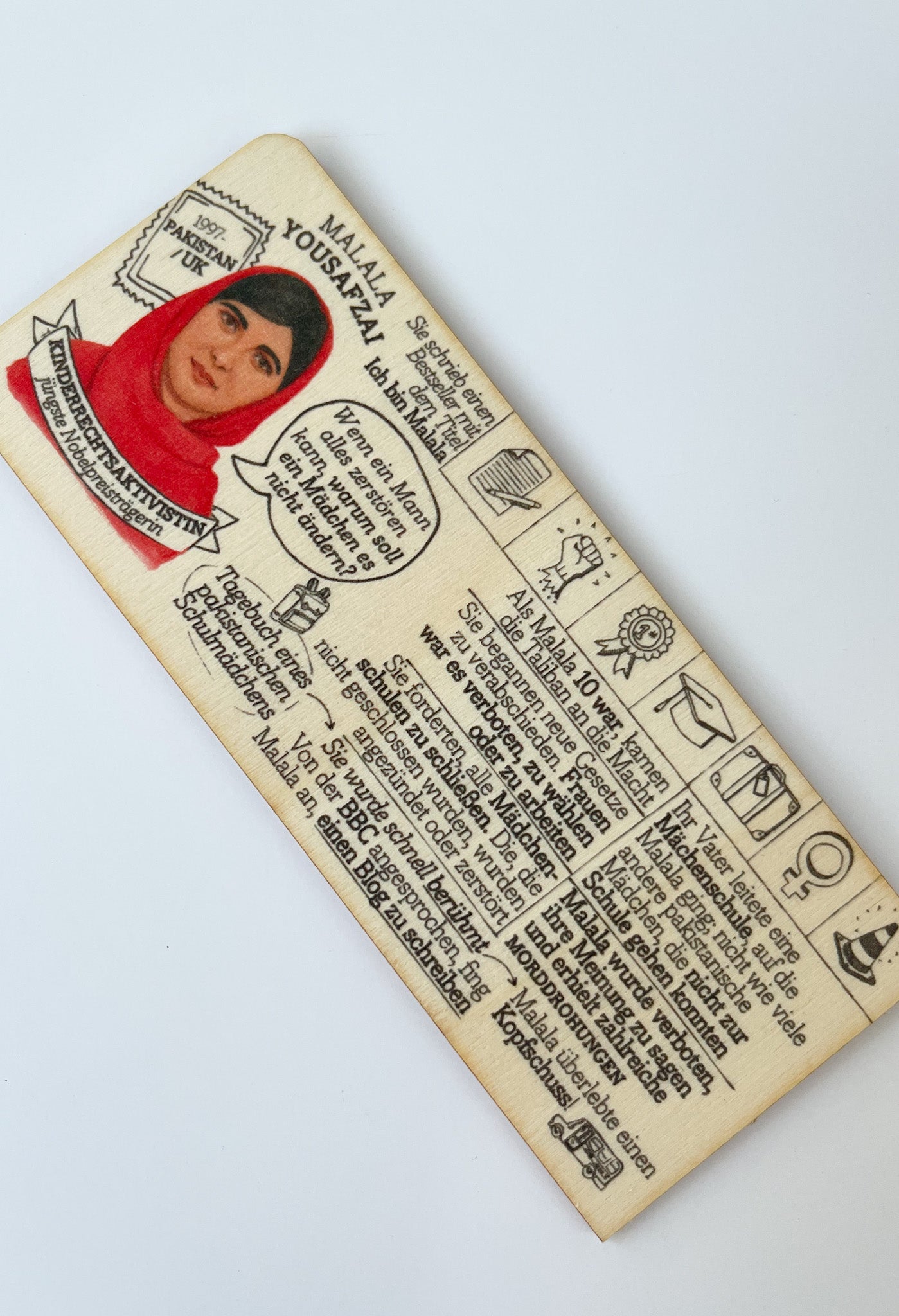 HERSTORY wooden bookmark