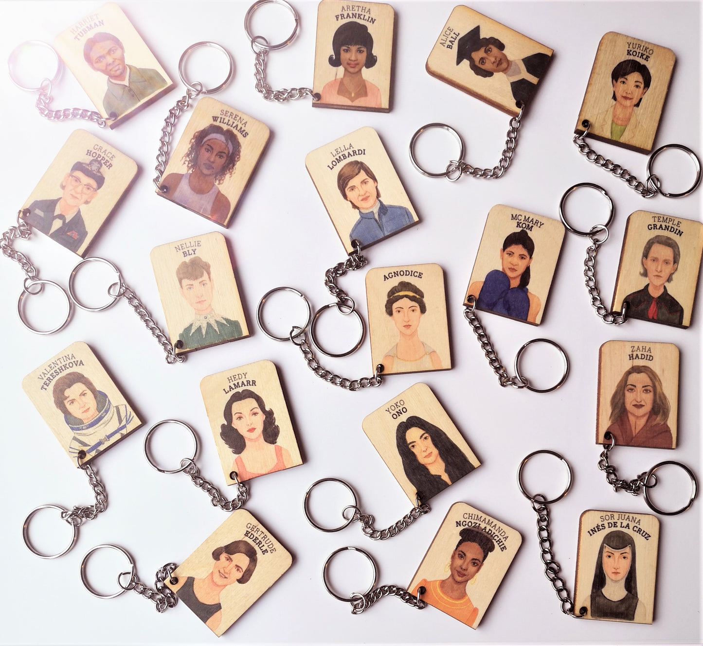 WHO'S SHE? empowering key-chain