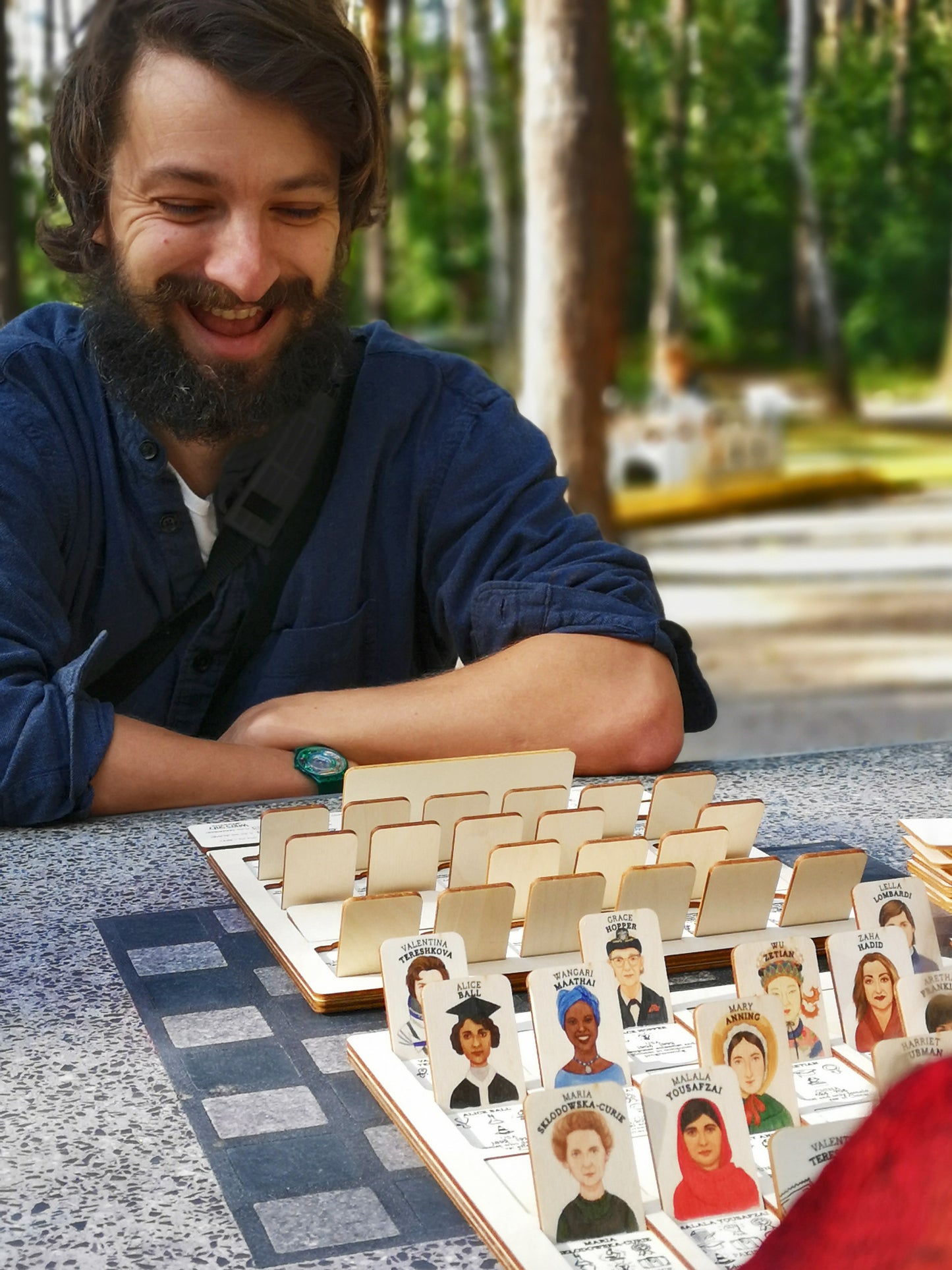 ๐  WHO'S SHE? wooden modular game