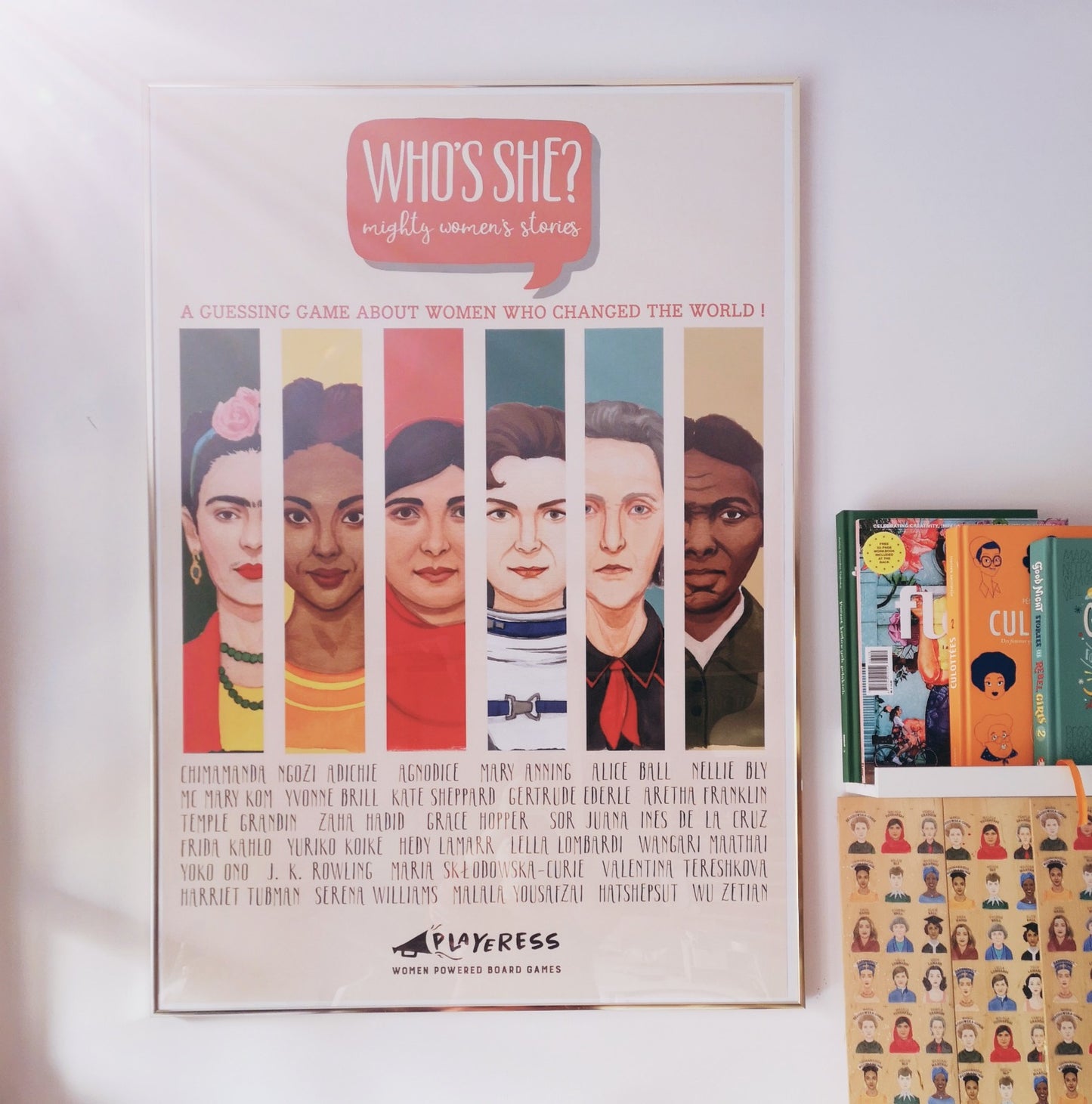 WHO'S SHE? Mighty Woman Wall Poster