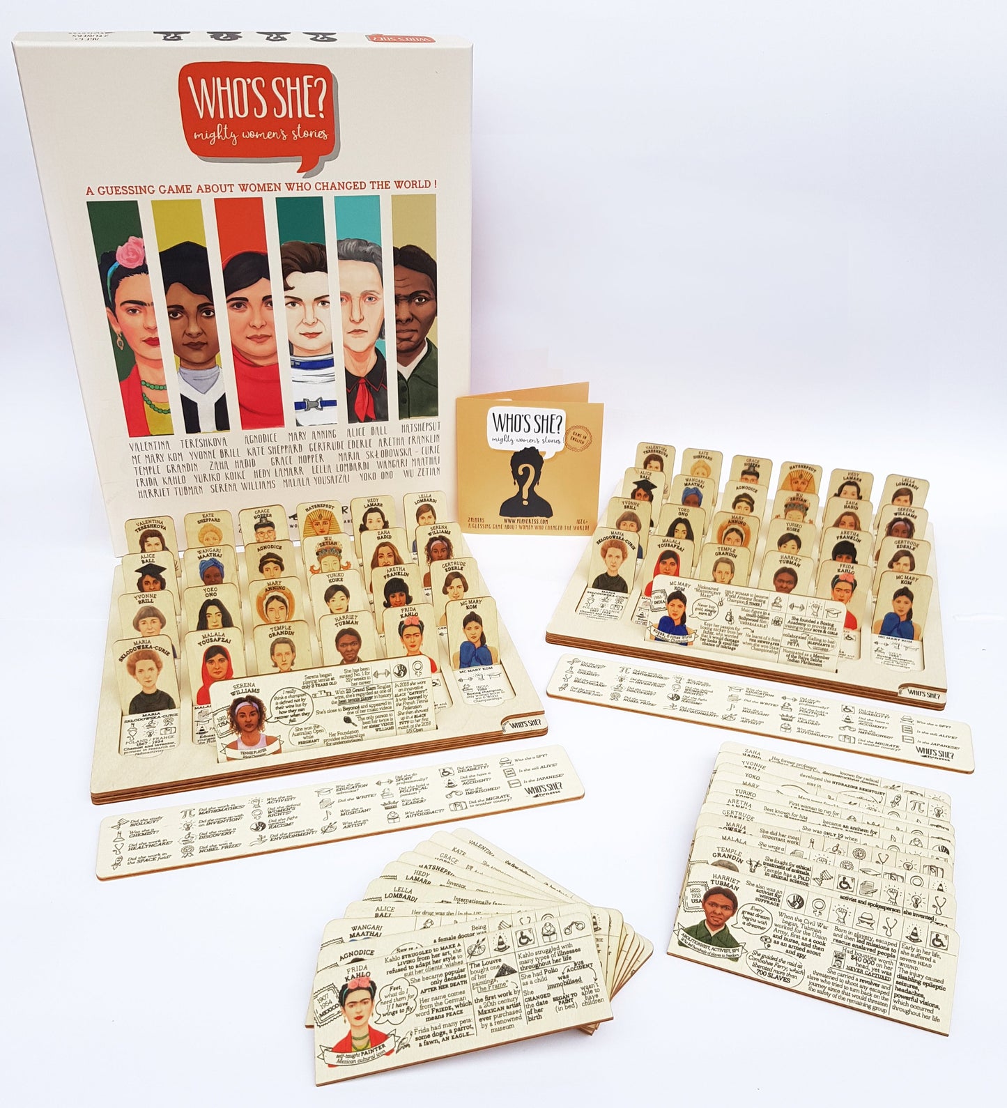 ๐  WHO'S SHE? wooden modular game