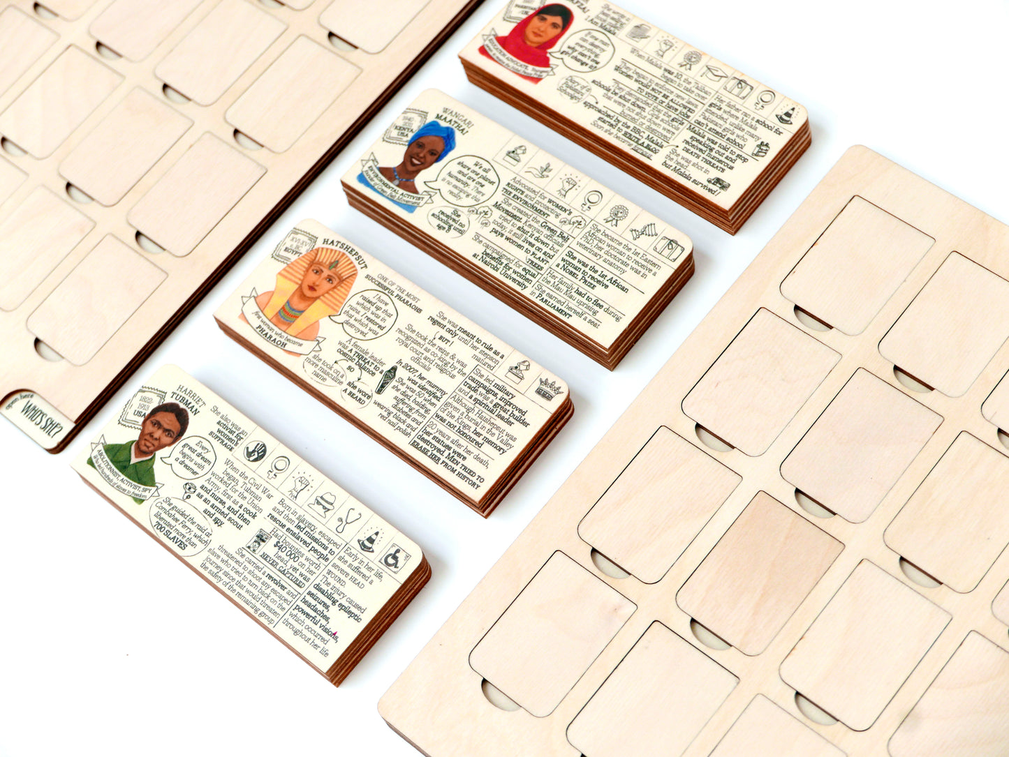 ๐  WHO'S SHE? wooden modular game