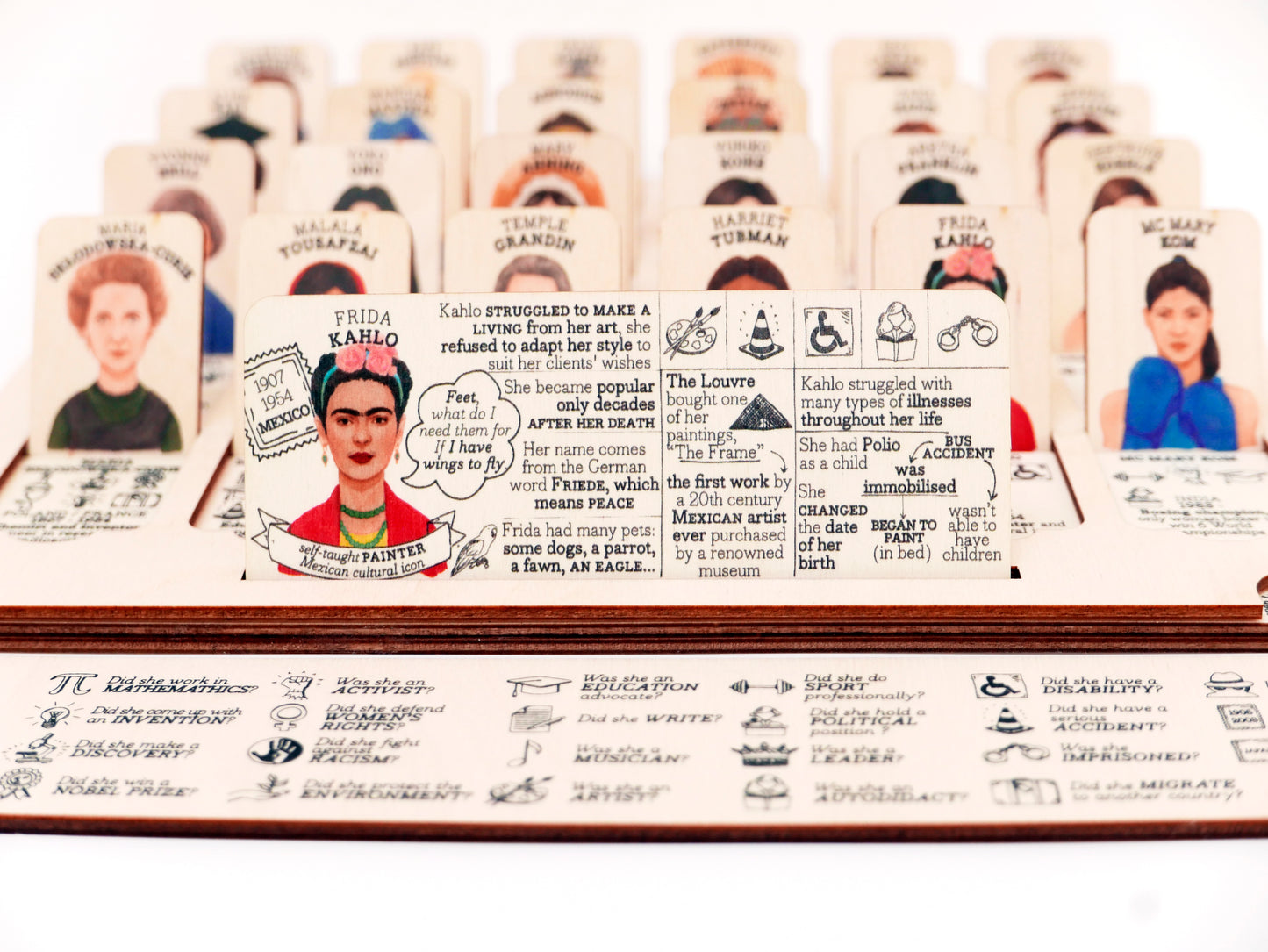 ๐  WHO'S SHE? wooden modular game