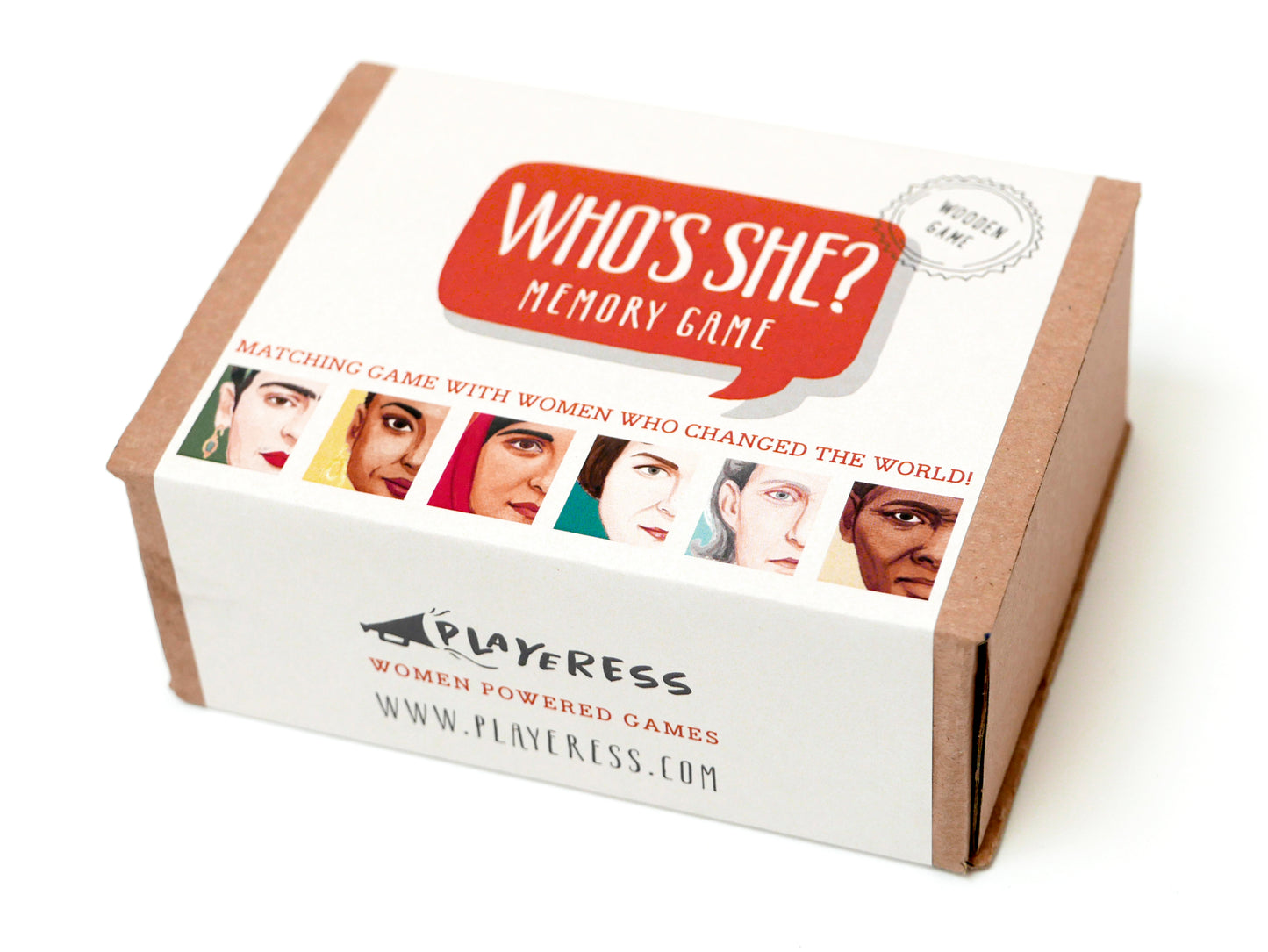 WHO'S SHE? wooden memo game | LIMITED