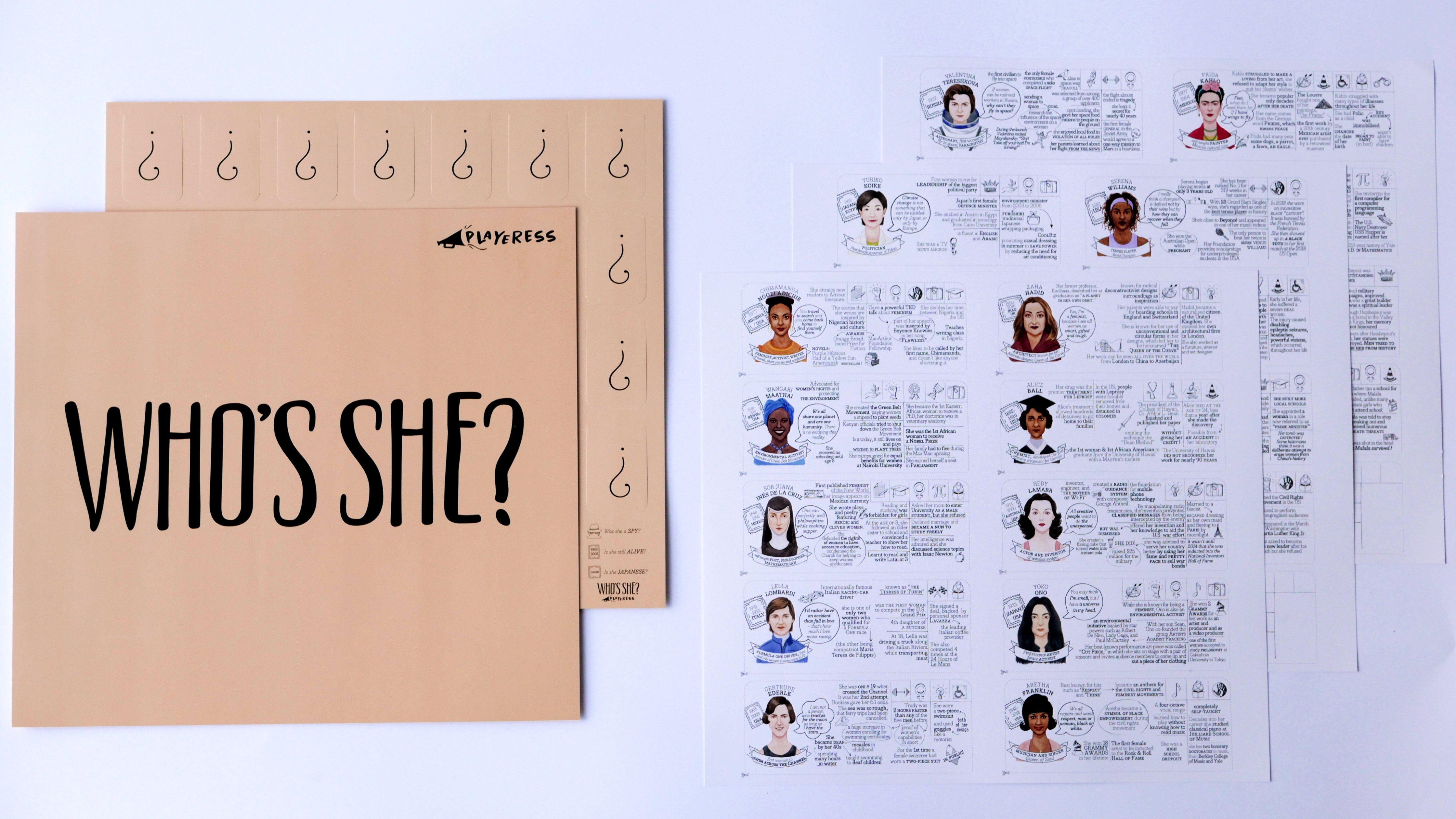 WHO'S SHE? paper game