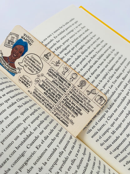 HERSTORY wooden bookmark