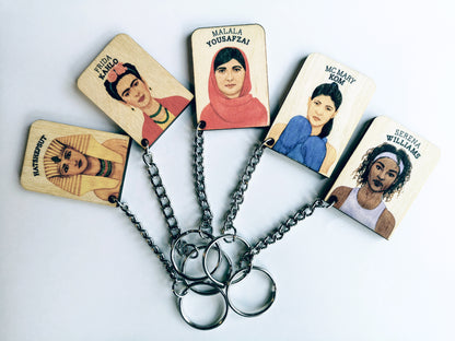 WHO'S SHE? empowering key-chain