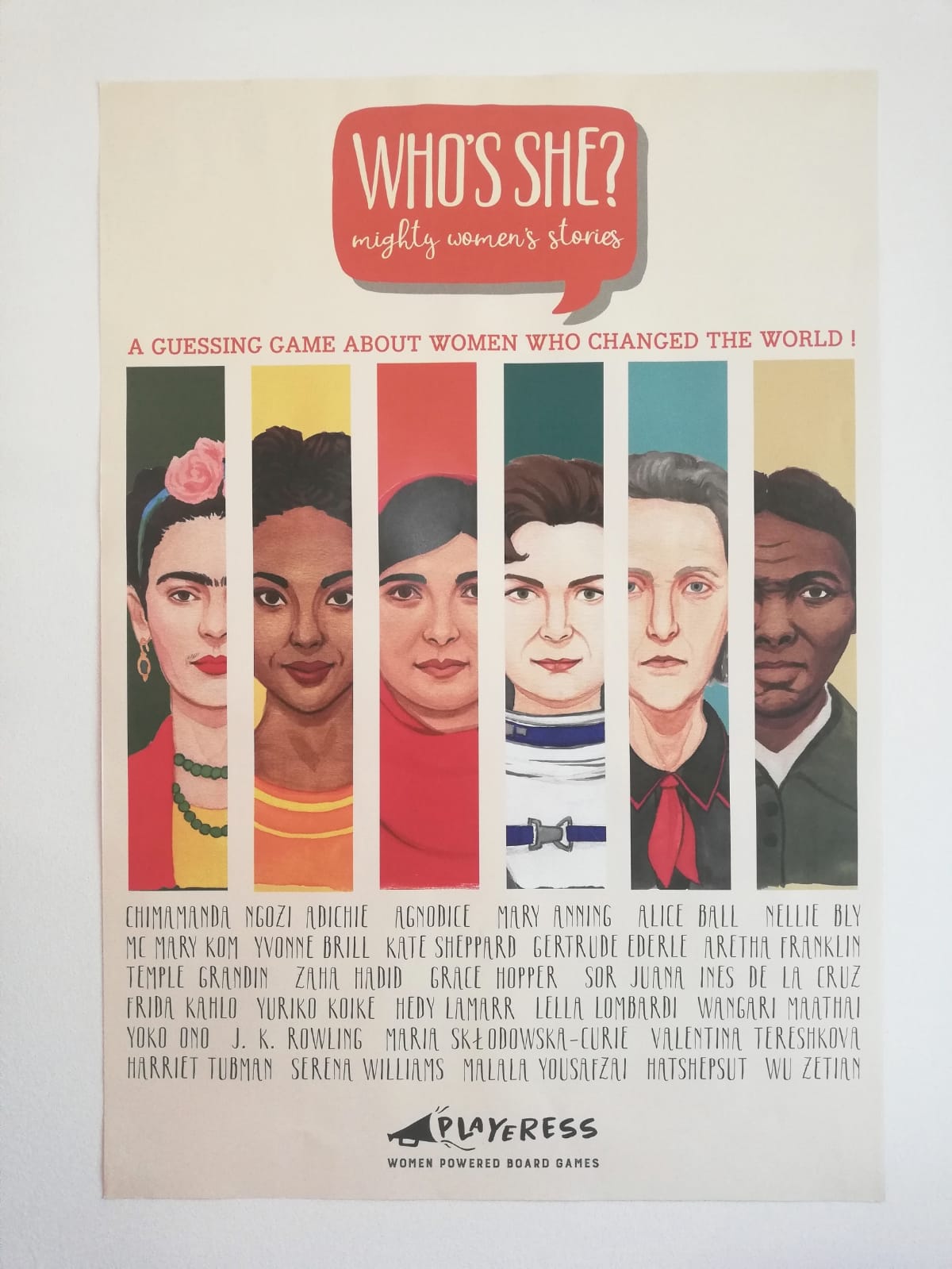 WHO'S SHE? Mighty Woman Wall Poster