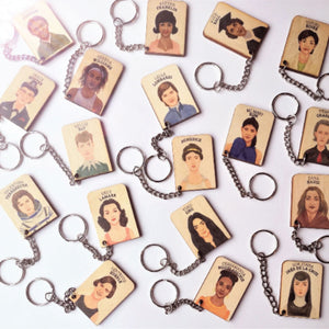 WHO'S SHE? empowering key-chain