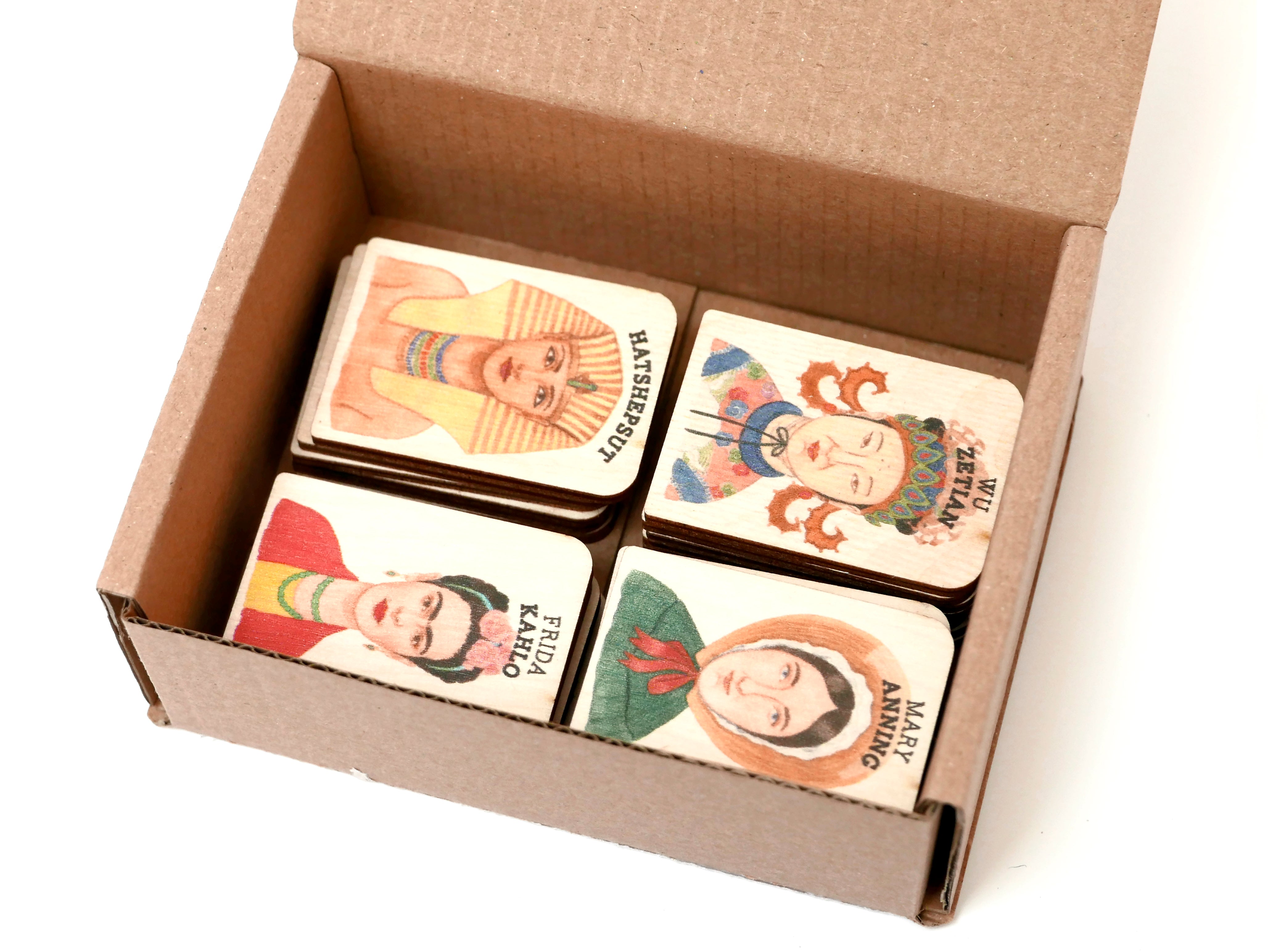 WHO'S SHE? wooden memo game | LIMITED